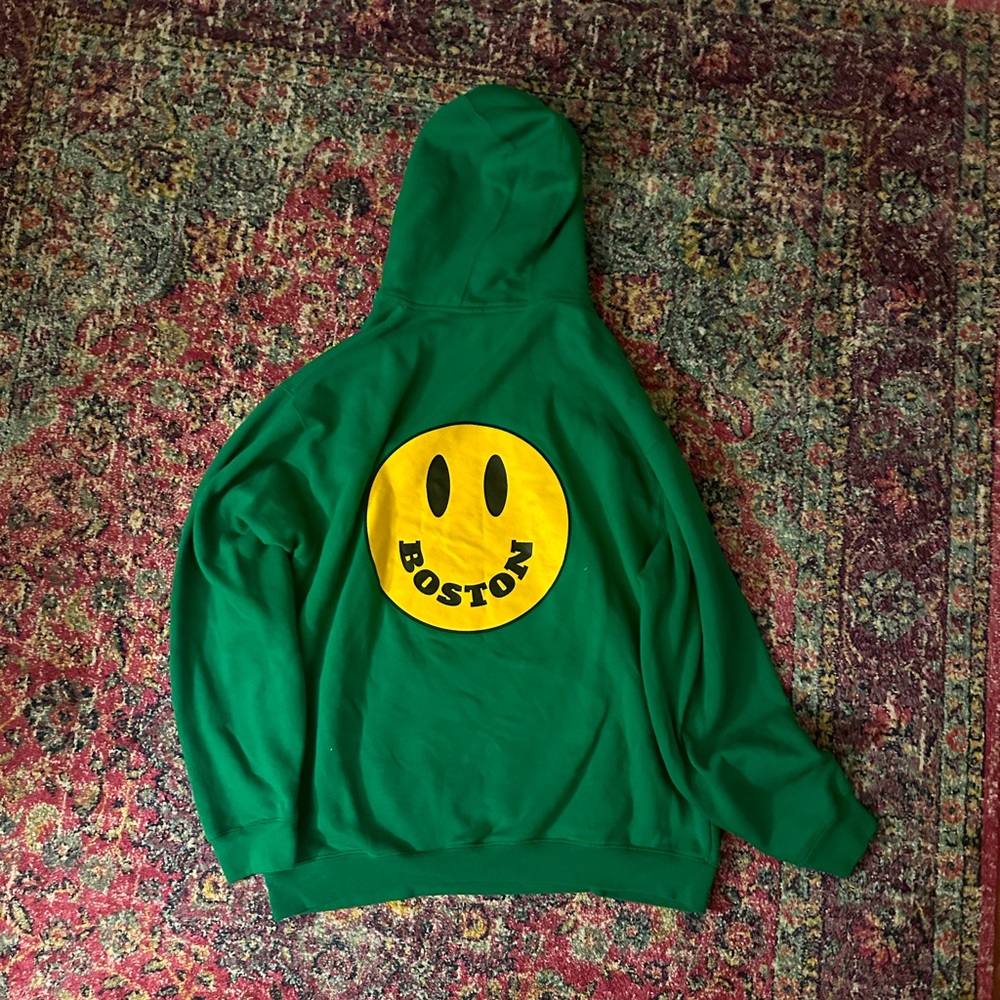 BROdenim smiley Boston hoodie oversized